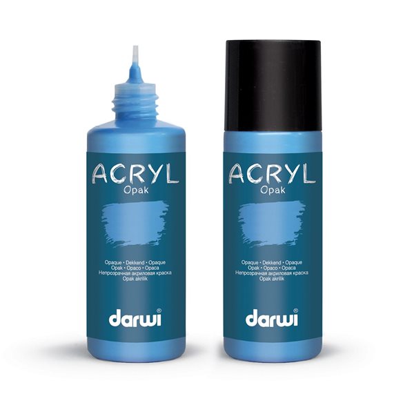 Akrylová barva DARWI ACRYL OPAK 80 ml, světle modrá