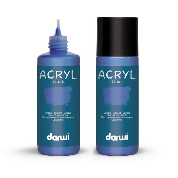 Levně Akrylová barva DARWI ACRYL OPAK 80 ml, tmavě modrá
