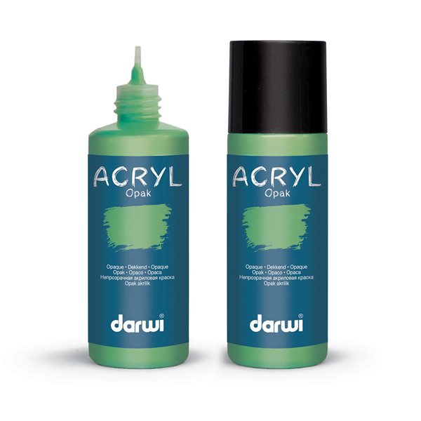 Levně Akrylová barva DARWI ACRYL OPAK 80 ml, trávově zelená