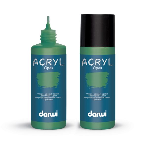 Akrylová barva DARWI ACRYL OPAK 80 ml, borovicová zelená