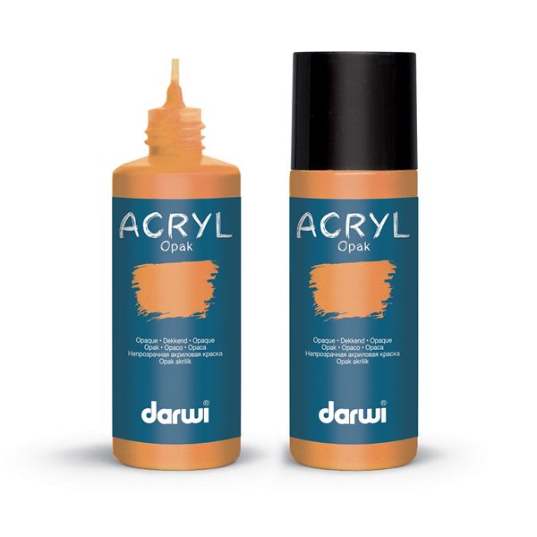 Levně Akrylová barva DARWI ACRYL OPAK 80 ml, oranžová