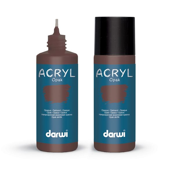 Levně Akrylová barva DARWI ACRYL OPAK 80 ml, čokoládová