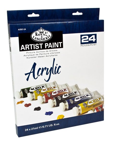 Levně Akrylové barvy R&L - ARTIST 24 × 21 ml