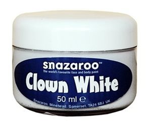 Barva na obličej Snazaroo - klaunská bílá - 50 ml