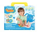JOVI BABY plastelína 4 x 38 g + 3 dřevěná razítka