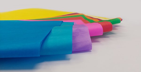 Levně Hedvábný papír 20g A3 - 42 x 29,7 cm - MIX 10 barev