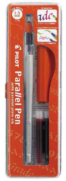 Kaligrafické pero Pilot Parallel Pen 1,5 mm - červenošedé