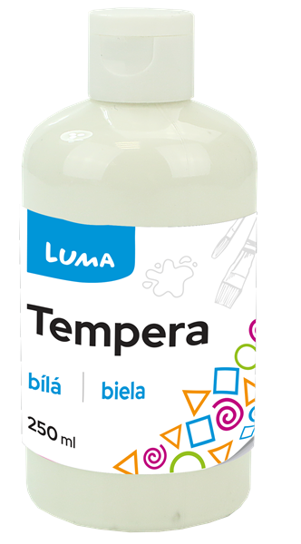 Levně Temperová barva LUMA, 250 ml - bílá