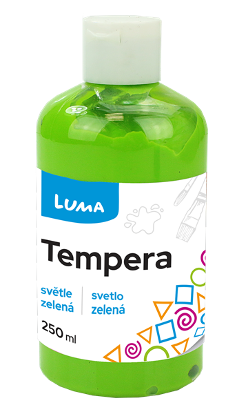Temperová barva LUMA, 250 ml - světle zelená