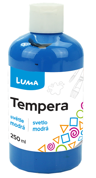 Temperová barva LUMA, 250 ml - světle modrá