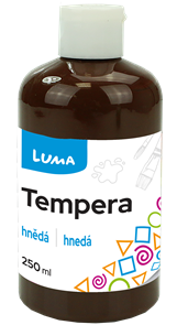 Temperová barva LUMA, 250 ml - hnědá