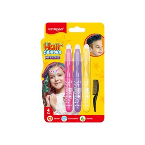 Vlasov&#233; kř&#237;dy KEYROAD Metallic shine, blistr
