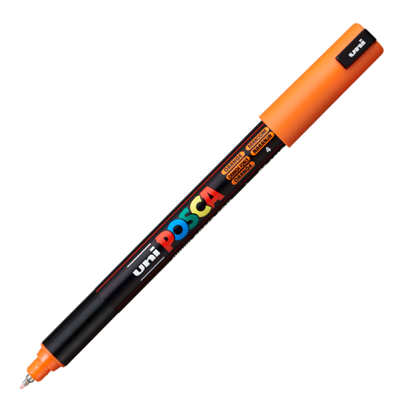 Levně Akrylový popisovač POSCA, PC-1MR, 0,7 mm, oranžový