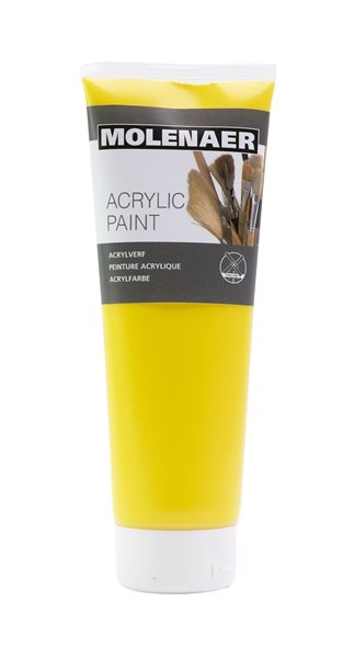 Akrylová barva Molenaer 250 ml - žlutá, Sleva 22%