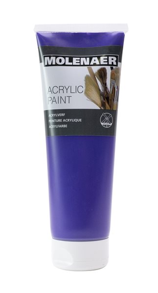 Akrylová barva Molenaer 250 ml - fialová, Sleva 22%