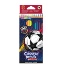 Pastelky Colorino trojhranné 12 barev - Fotbal