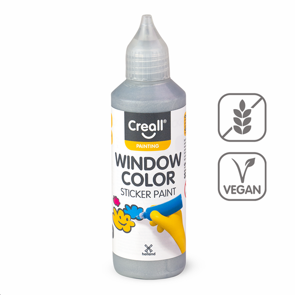 Barva na sklo Creall Window color, 80 ml, stříbrná