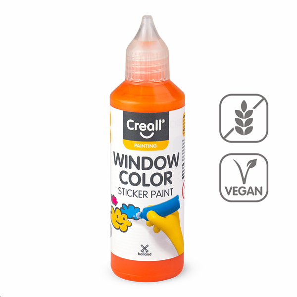 Barva na sklo Creall Window color, 80 ml, oranžová