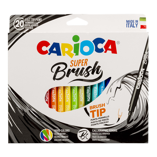 Fixy Carioca Brush - 20 ks