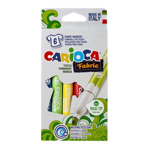 Textiln&#237; fixy Carioca maxi siln&#253; hrot - 6 ks