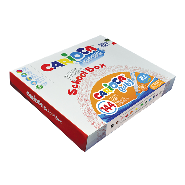 Fixy Carioca Baby 2+, kulatý hrot - papírový box 144 ks