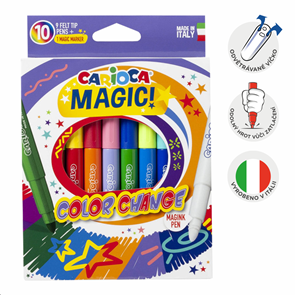 Magick&#233; fixy Carioca měn&#237;c&#237; barvu - 10 ks
