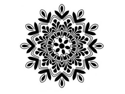 Levně Plastová šablona - Mandala, 29 × 29 cm