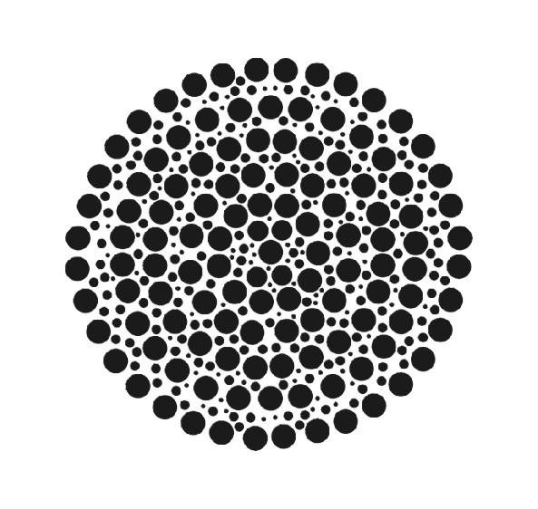 Levně Plastová šablona - Mandala I, 29 × 29 cm