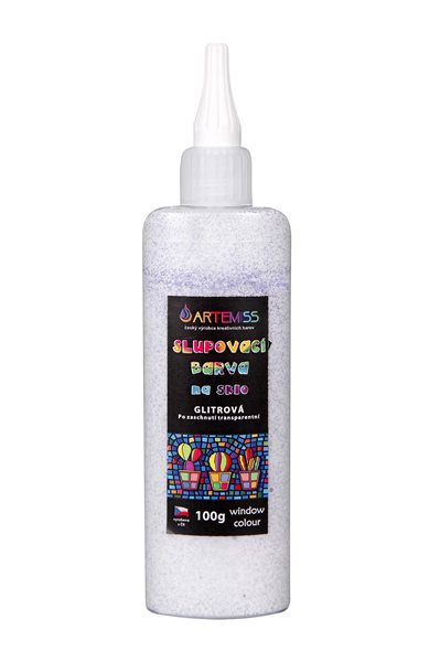 Barva na sklo slupovací - GLITTER - fialová, 100 g