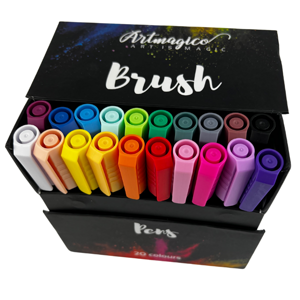 Brush pens Artmagico, sada 20 ks