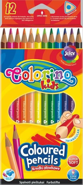 Trojhranné pastelky Colorino - 12 barev, Sleva 11%