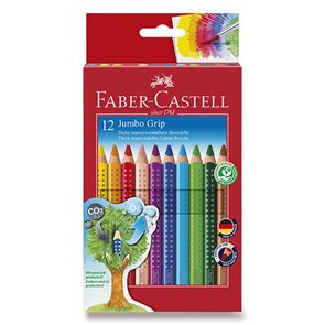 Pastelky Faber-Castell - Jumbo Grip, 12 barev