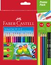 Pastelky Faber-Castell trojhranné Promo balení, 18 + 4 ks + 2 ks