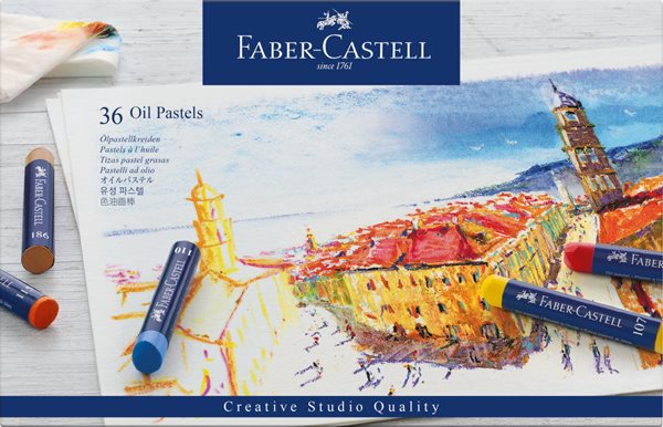 Olejové pastely Faber-Castell Goldfaber, 36 ks