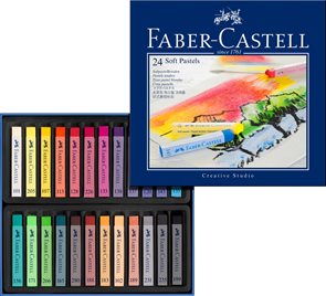 Měkké pastelové křídy Faber-Castell, 24 ks