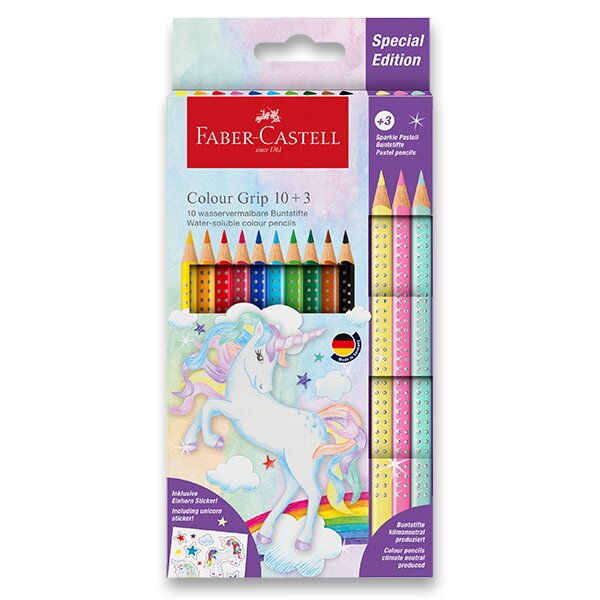 Pastelky Faber-Castell Colour Grip Unicorn, 13 ks