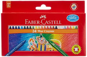Voskovky Faber-Castell kulaté pap.krabička 24ks