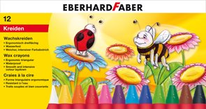 Voskovky Eberhard Faber - trojhranné 12 barev