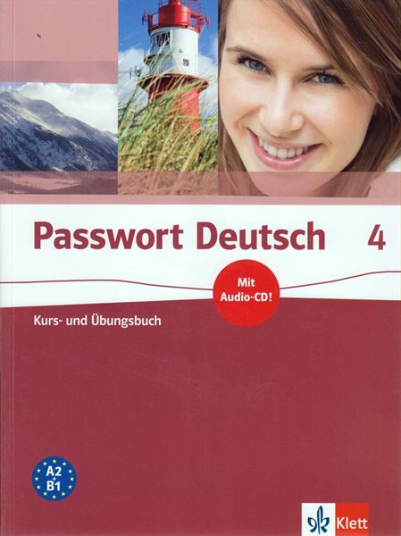 Levně Passwort Deutsch 4, 5.d. - Kurs- und Übungsbuch + CD - A4