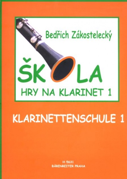 Škola hry na klarinet I - Bedřich Zákostelecký - 24x31 cm