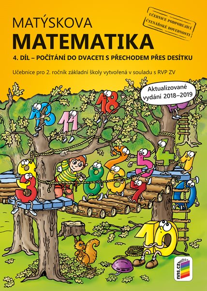 Matýskova matematika 2 - Počítání do dvaceti s přechodem přes desítku - učebnice 4. díl - A4