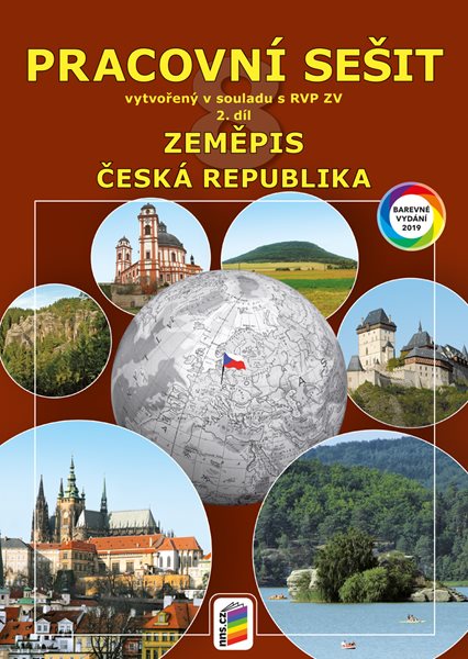 Levně Zeměpis 8.r. ZŠ 2. díl - Pracovní sešit Česká republika (barevný) - A4