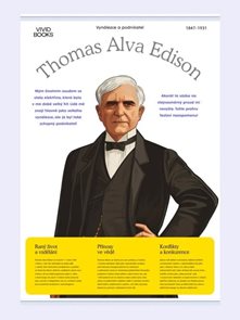 Plátěný obraz Thomas Alva Edison 1000 × 1400 mm