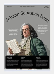 Pl&#225;těn&#253; obraz Johann Sebastian Bach 420 &#215; 594 mm