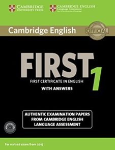 Cambridge English First 1 for Exam from 2015 Self study Pack (SB+CD)