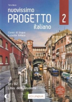 Levně Nuovissimo Progetto italiano 2 B1-2 Libro+DVD Video - 209 x 290 x 14 mm
