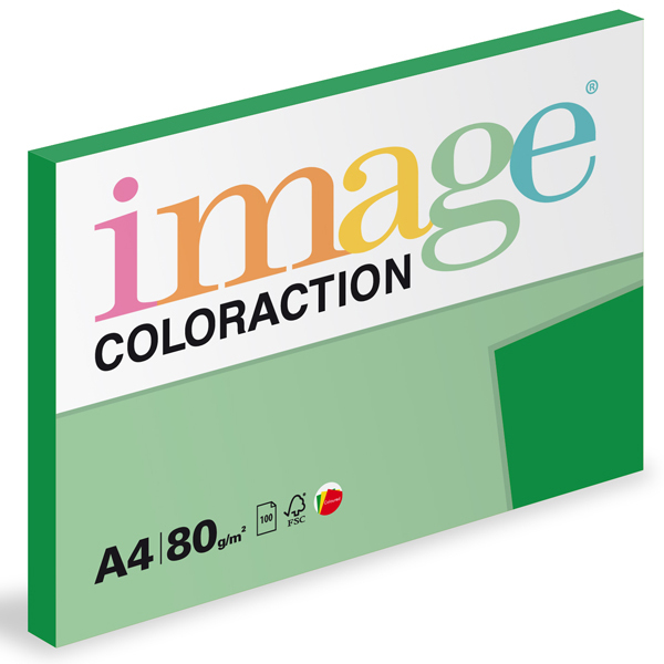 Levně Coloraction A4 80 g 100 ks - Dublin/tmavě zelená
