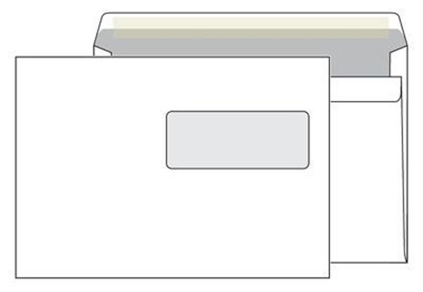 Obálka C5 samolepicí s krycí páskou, s okénkem - C5