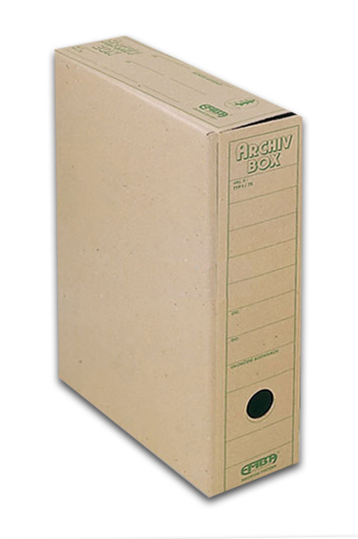 EMBA Archivační box vnitřní 33 × 26 × 7,5 cm - přírodní