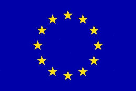 Levně Stolní vlaječka EU - praporek se šňůrkou - 11x16,5 cm
